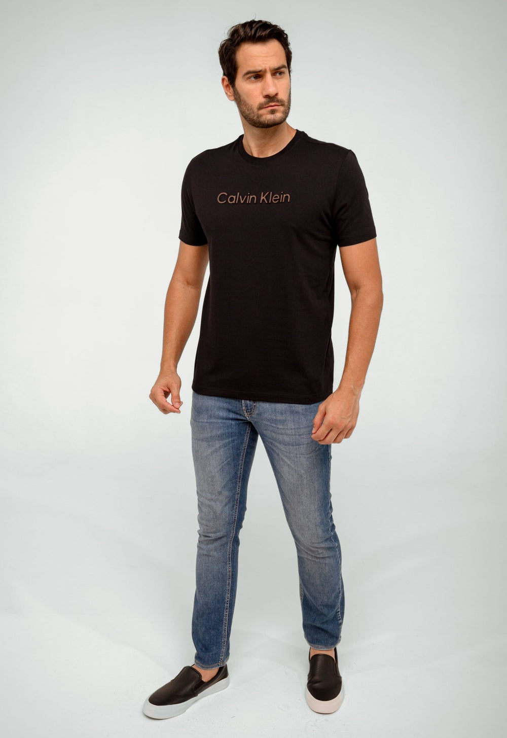 Camiseta Calvin Klein Logo Alto Relevo - Henri Store