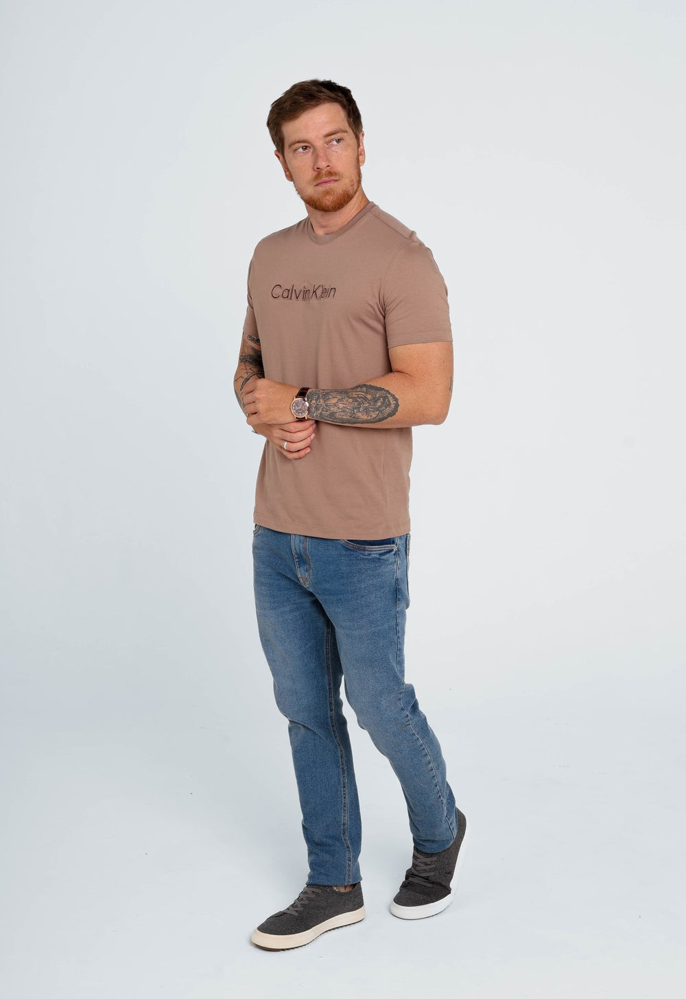 Camiseta Calvin Klein Logo Alto Relevo - Henri Store