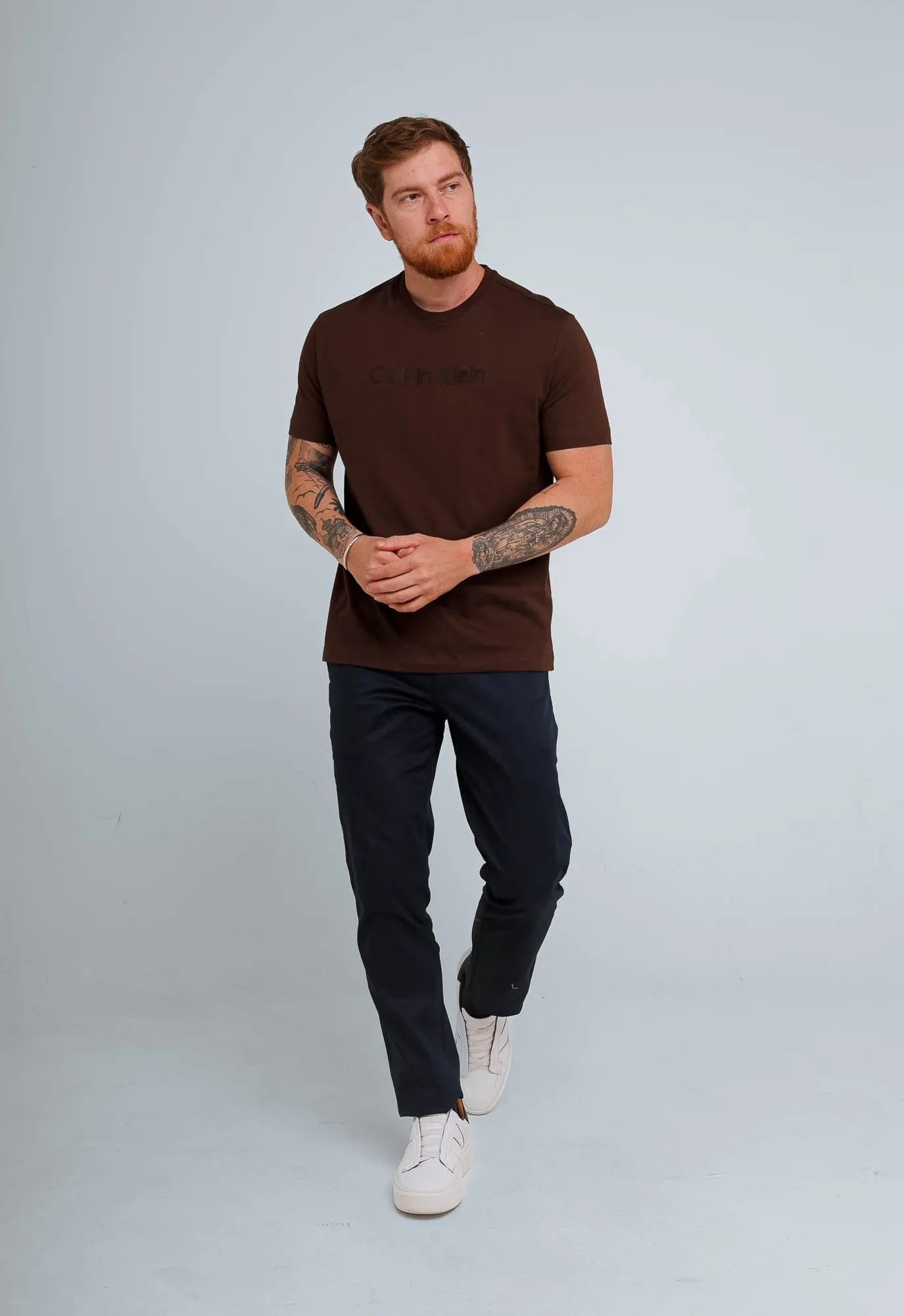 Camiseta Calvin Klein Logo Alto Relevo - Henri Store