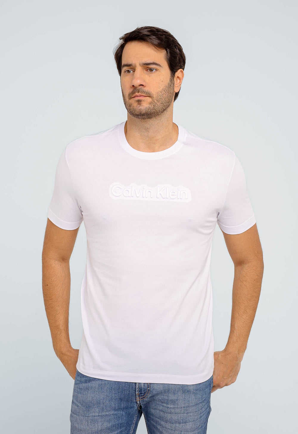 Camiseta Calvin Klein Logo Alto Relevo - Henri Store