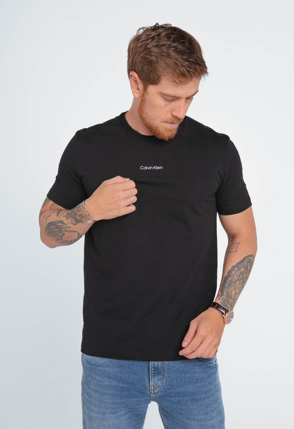 Camiseta Calvin Klein Logo Alto Relevo - Henri Store