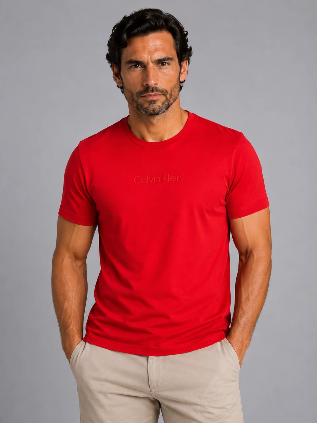 Camiseta Calvin Klein Logo Alto Relevo - Henri Store