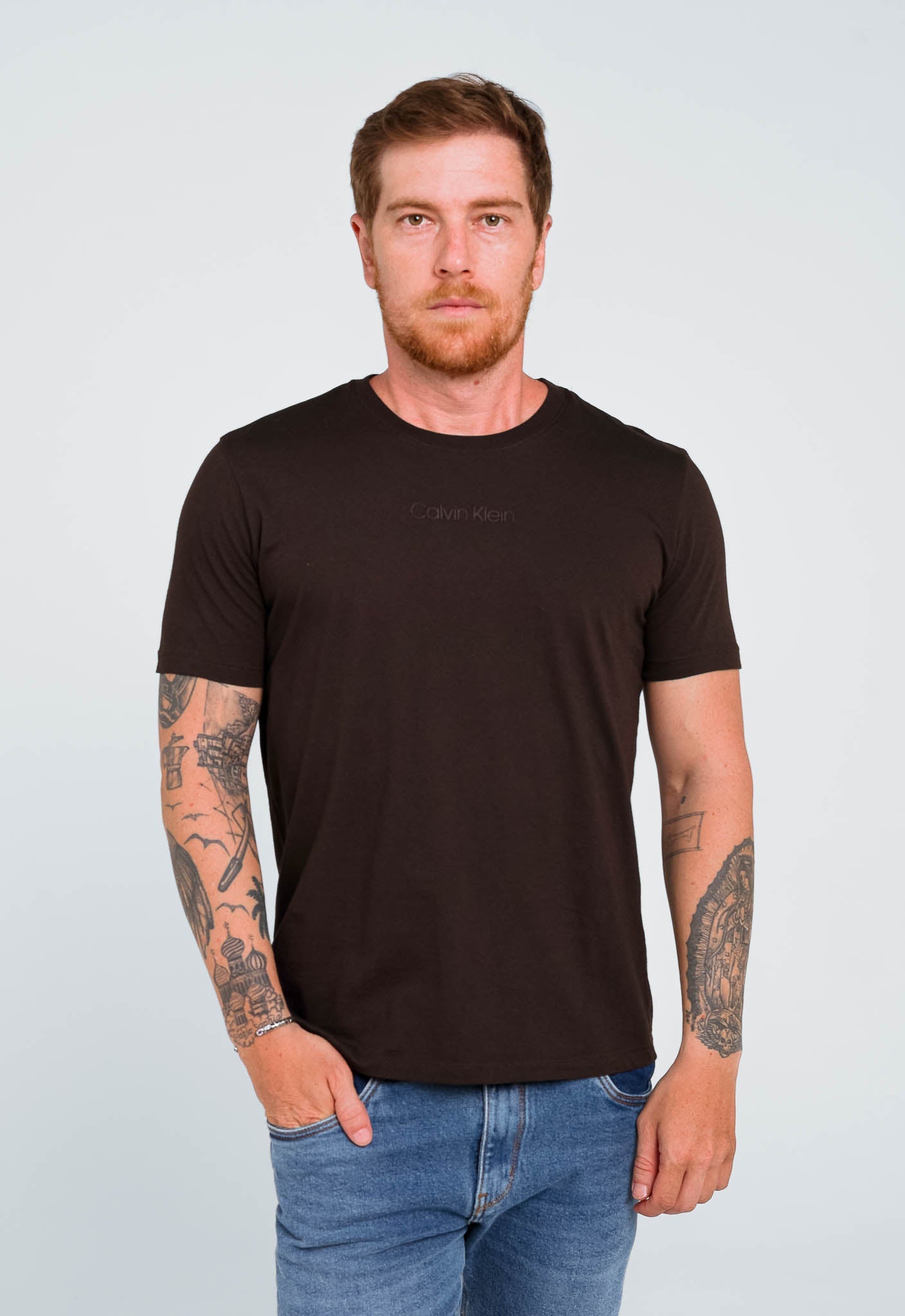 Camiseta Calvin Klein Logo Alto Relevo - Henri Store