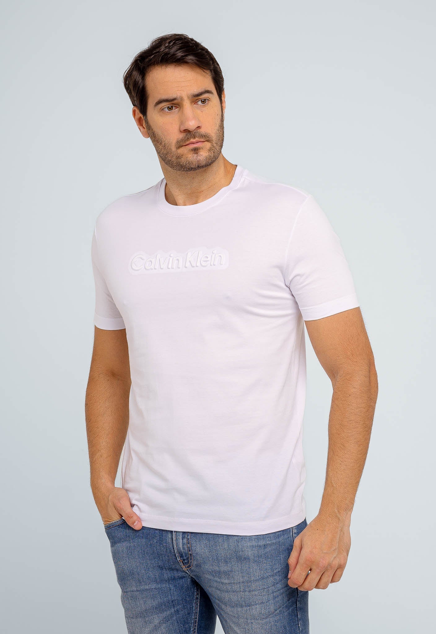 Camiseta Calvin Klein Logo Alto Relevo - Henri Store