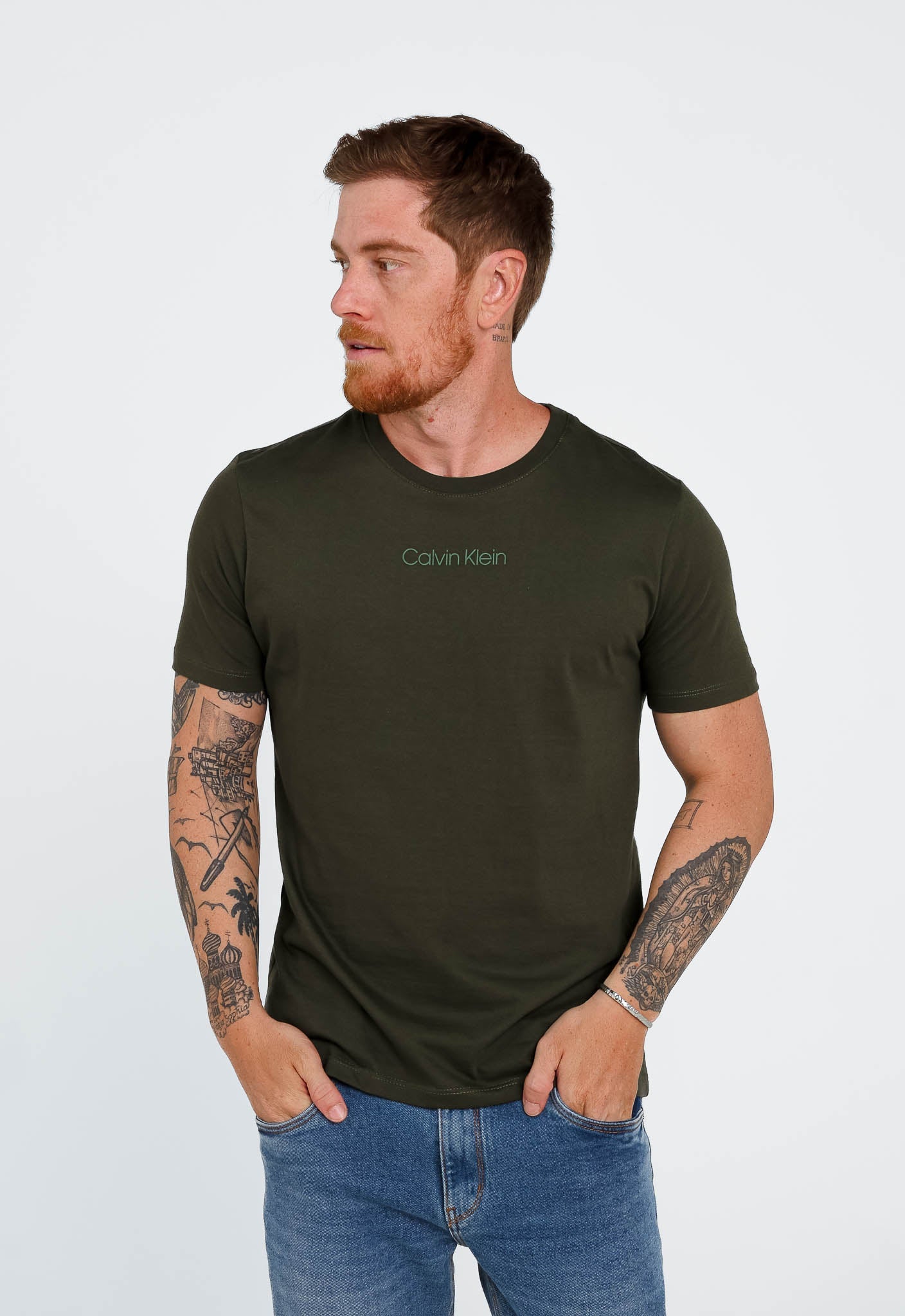 Camiseta Calvin Klein Logo Alto Relevo - Henri Store