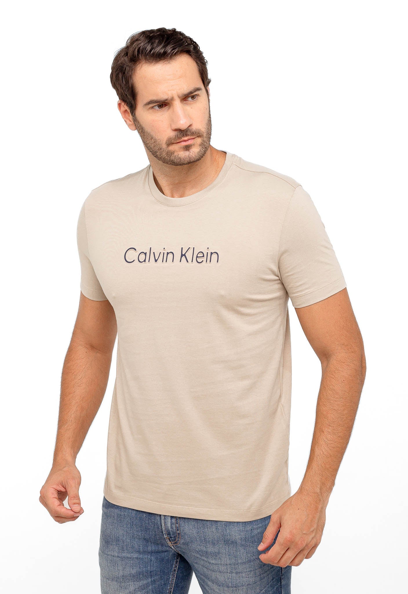 Camiseta Calvin Klein Logo Alto Relevo - Henri Store