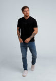 Camiseta Calvin Klein Logo Central Bordado - Henri Store