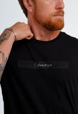 Camiseta Calvin Klein Logo Central Emborrachado - Henri Store