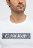 Camiseta Calvin Klein Logo Central Emborrachado - Henri Store