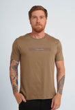 Camiseta Calvin Klein Logo Central Emborrachado - Henri Store