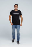 Camiseta Calvin Klein Logo Central Emborrachado - Henri Store