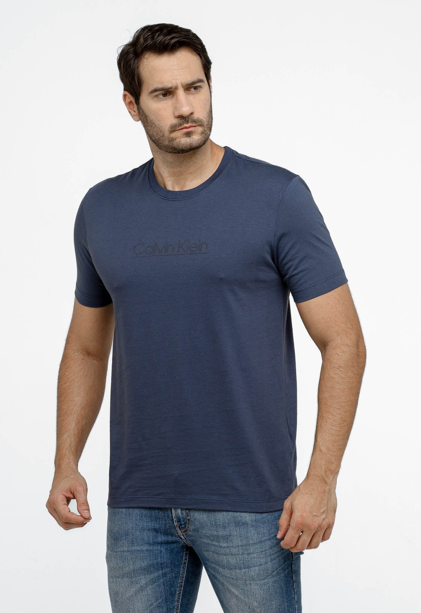 Camiseta Calvin Klein Logo Central - LIVE - Henri Store