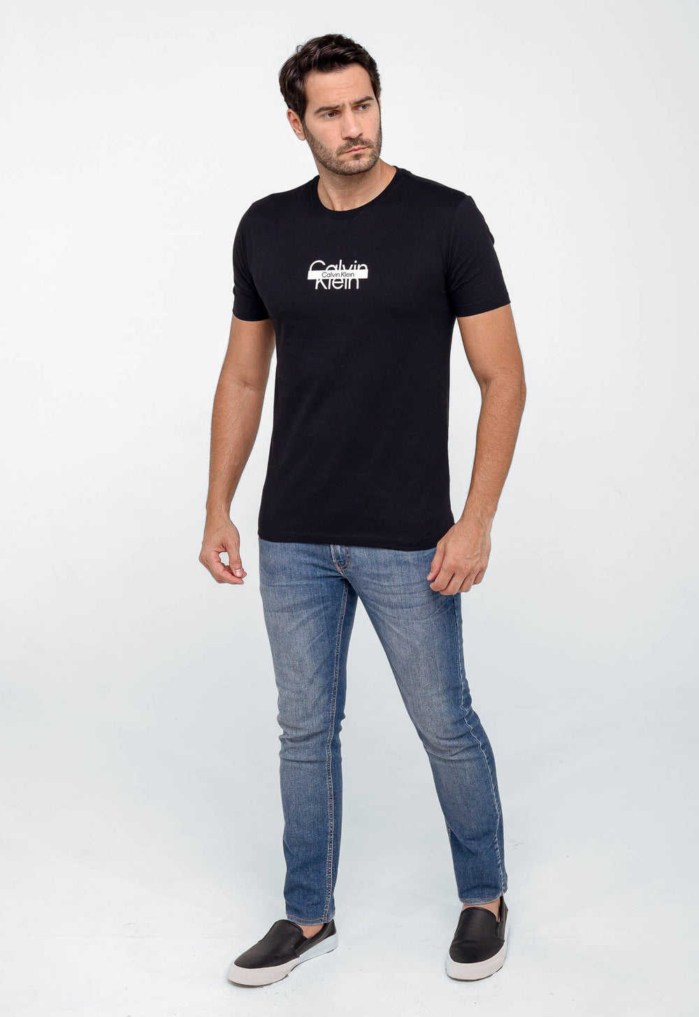 Camiseta Calvin Klein Logo Central - LIVE - Henri Store