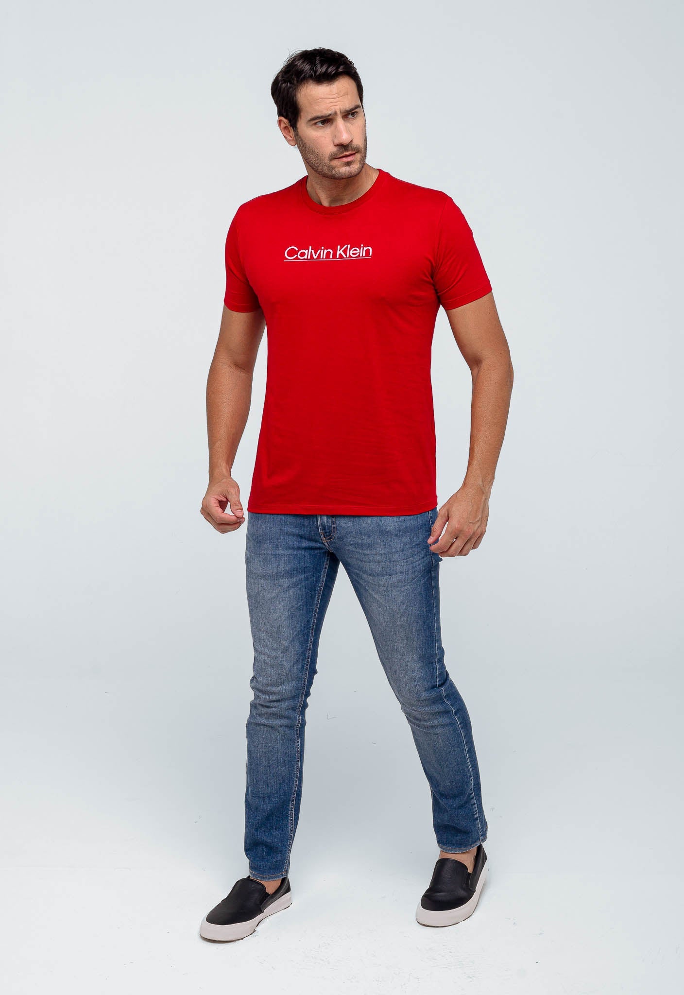 Camiseta Calvin Klein Logo Central - LIVE - Henri Store