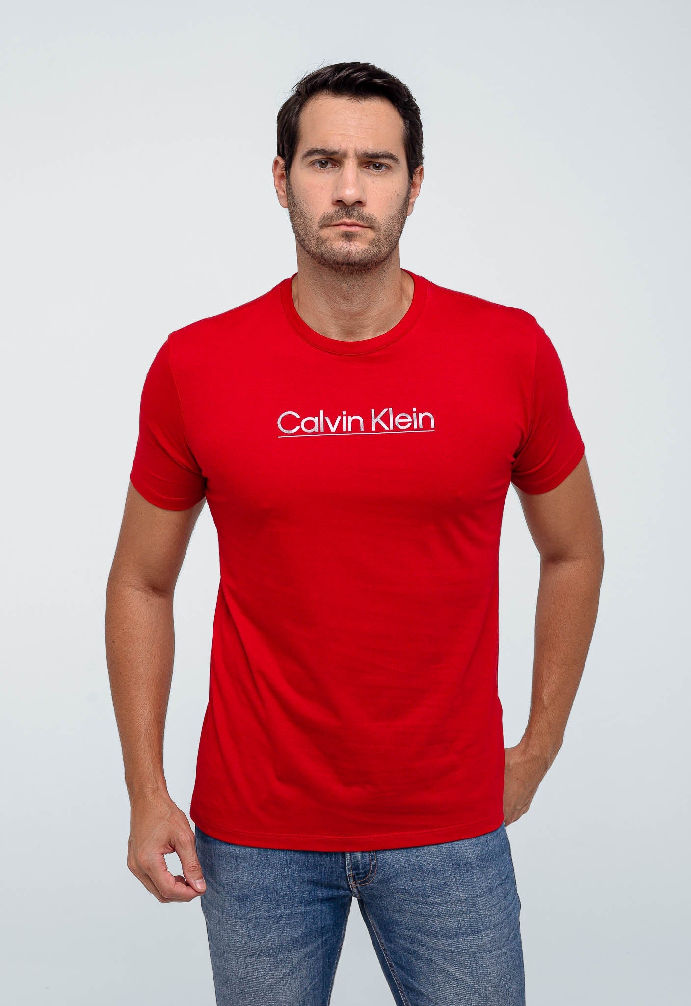 Camiseta Calvin Klein Logo Central - LIVE - Henri Store