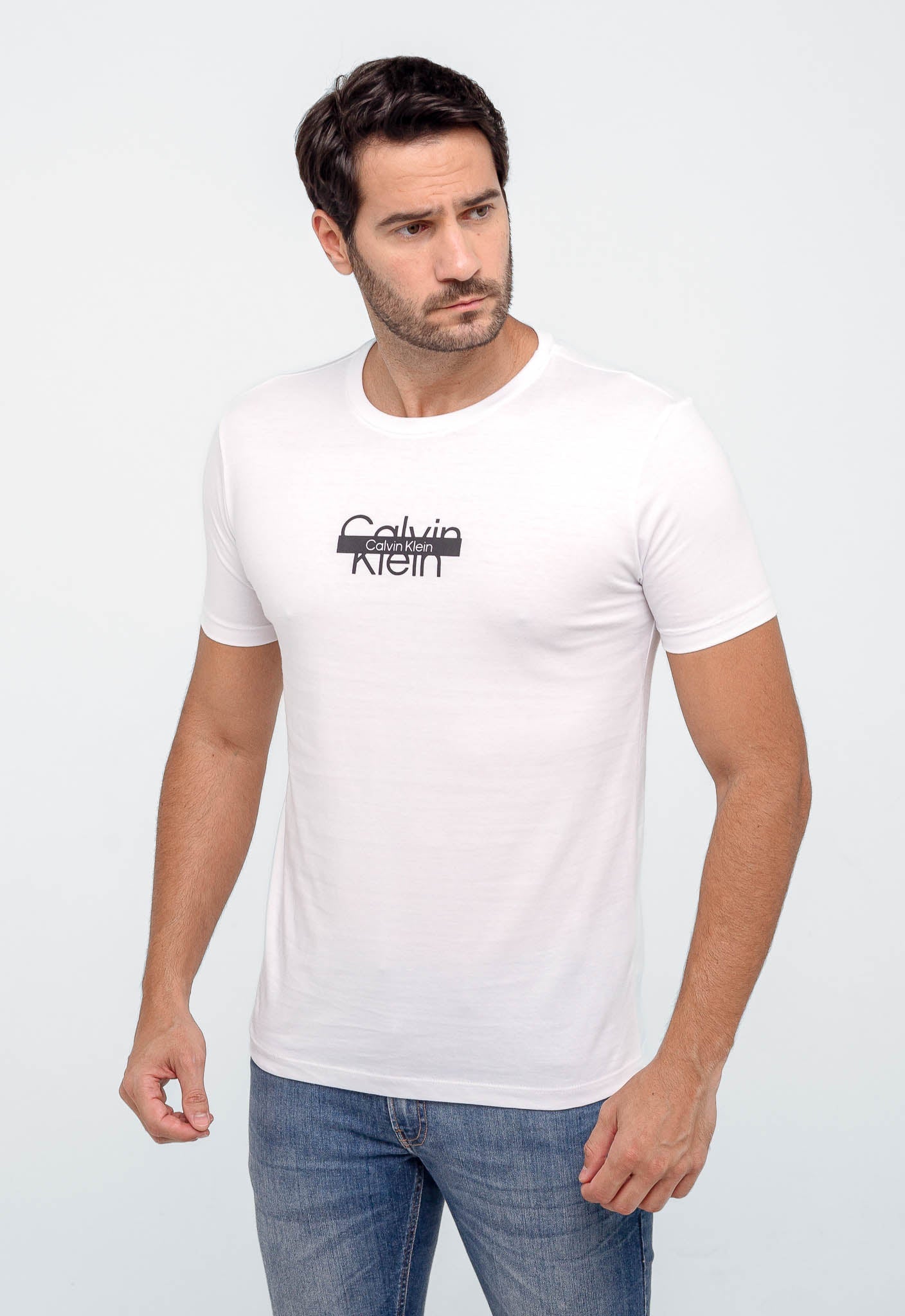 Camiseta Calvin Klein Logo Central - LIVE - Henri Store