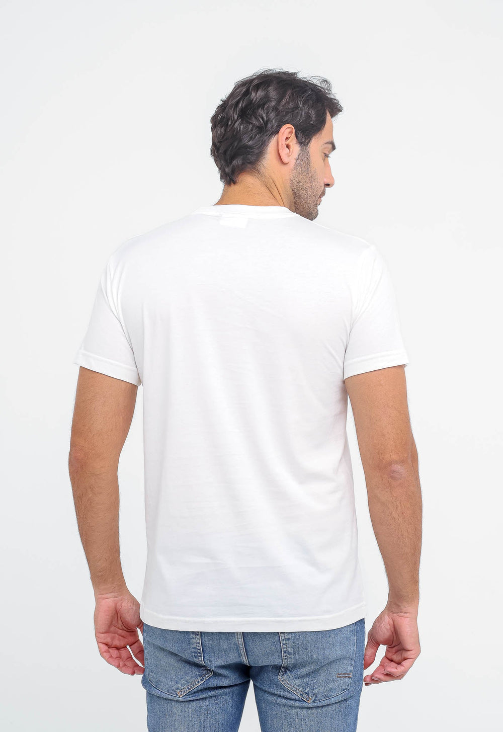 Camiseta Calvin Klein Logo Central Pequeno NY - Henri Store