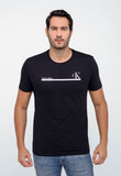 Camiseta Calvin Klein Logo Central - Sale - Henri Store