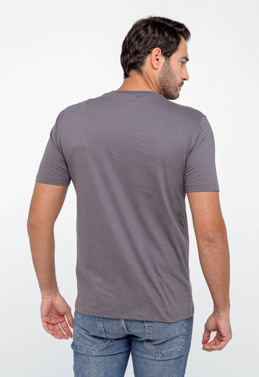 Camiseta Calvin Klein Logo Central - Sale - Henri Store