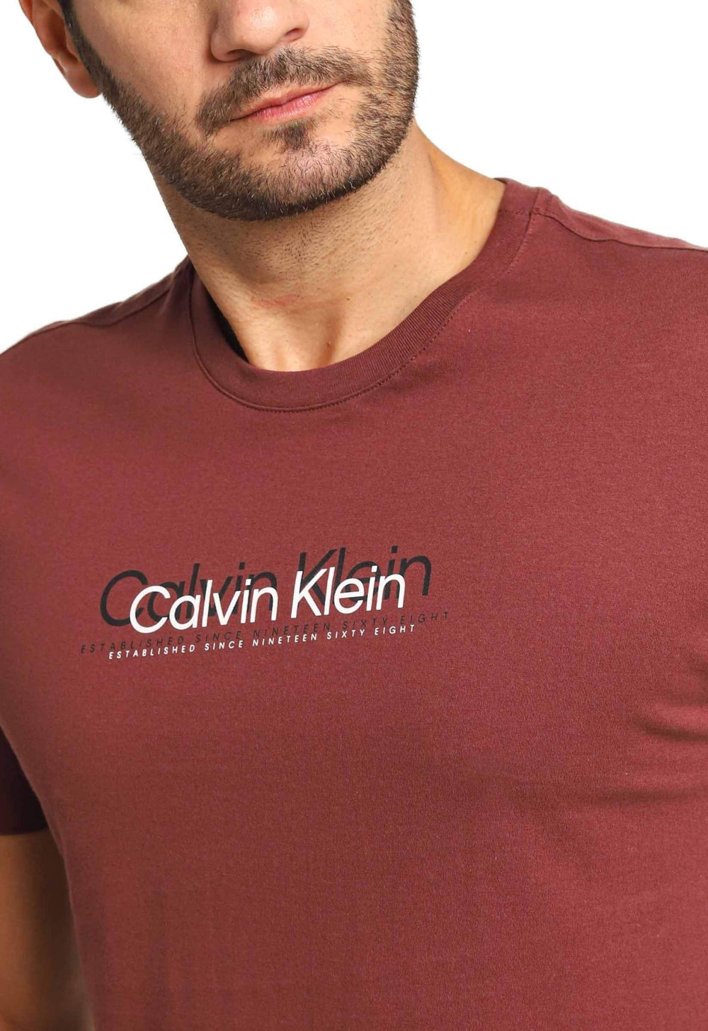 Camiseta Calvin Klein Logo Double - Henri Store