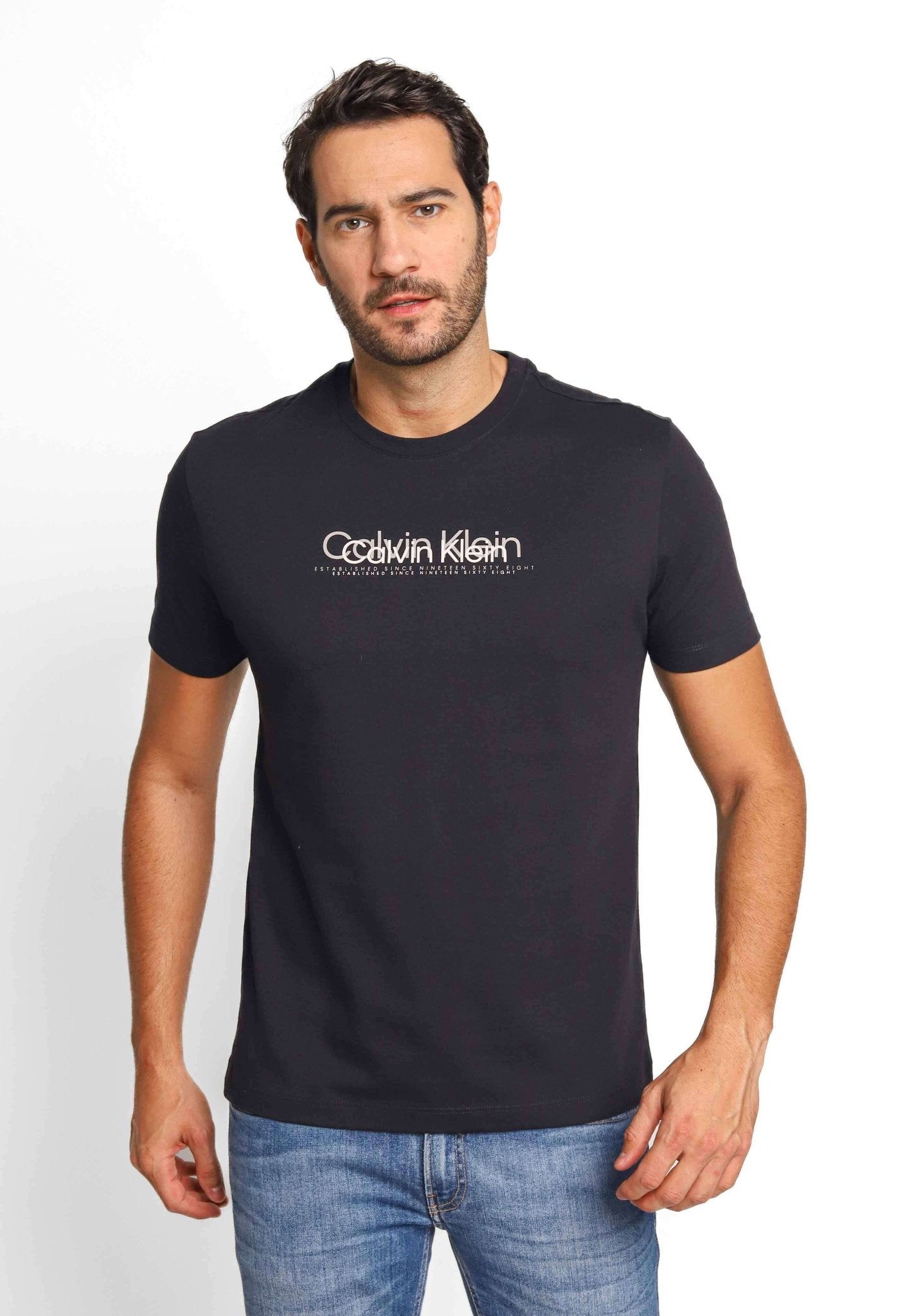 Camiseta Calvin Klein Logo Double - Henri Store