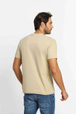 Camiseta Calvin Klein Logo Est. 1968 Cáqui - Henri Store