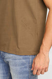 Camiseta Calvin Klein Logo Lateral em Relevo Ck Militar - Henri Store