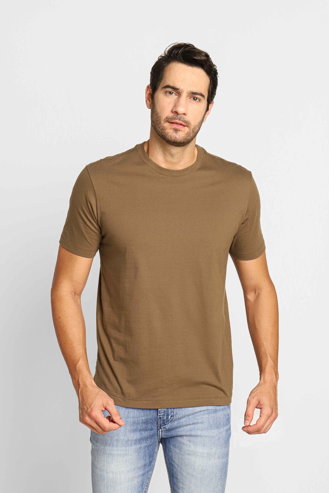 Camiseta Calvin Klein Logo Lateral em Relevo Ck Militar - Henri Store