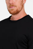 Camiseta Calvin Klein Logo Lateral em Relevo Ck Preto - Henri Store