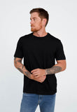 Camiseta Calvin Klein Logo Lateral em Relevo Ck Preto - Henri Store