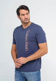 Camiseta Calvin Klein Logo Lateral Marinho - Henri Store