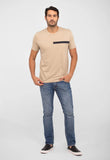 Camiseta Calvin Klein Logo Listras Embossed - Henri Store