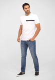 Camiseta Calvin Klein Logo Listras Embossed - Henri Store