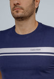 Camiseta Calvin Klein Logo Listras - Live - Henri Store