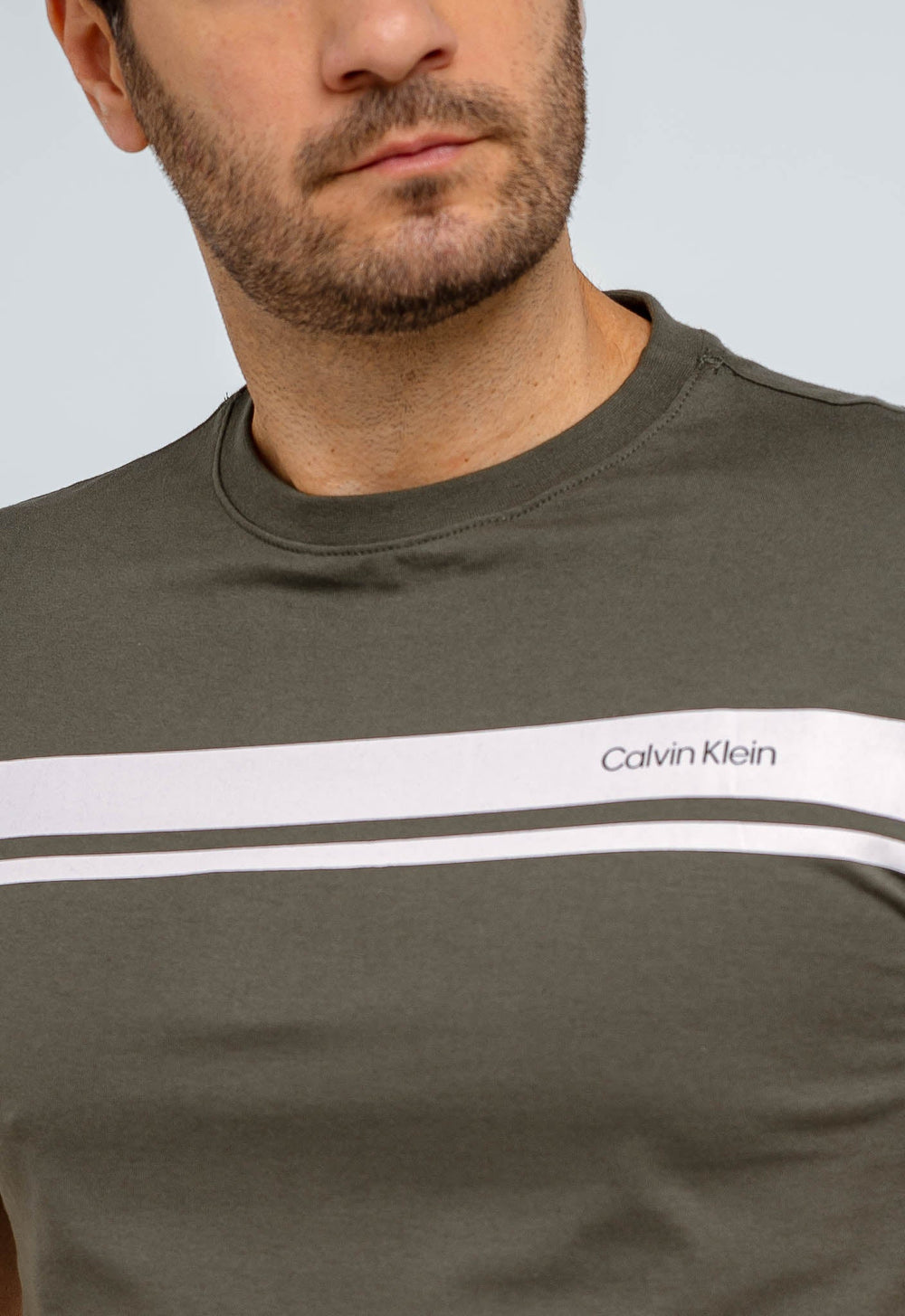 Camiseta Calvin Klein Logo Listras - Live - Henri Store