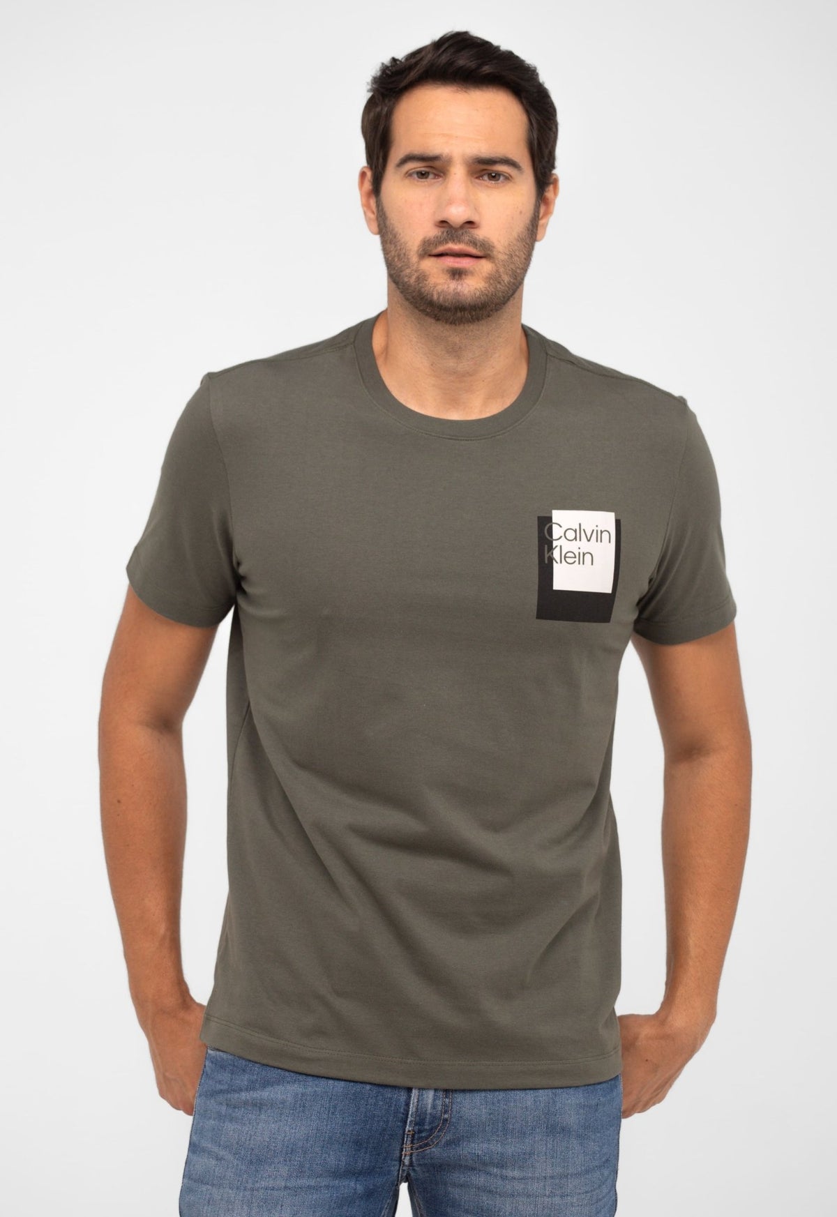 Camiseta Calvin Klein Logo Offset - Henri Store