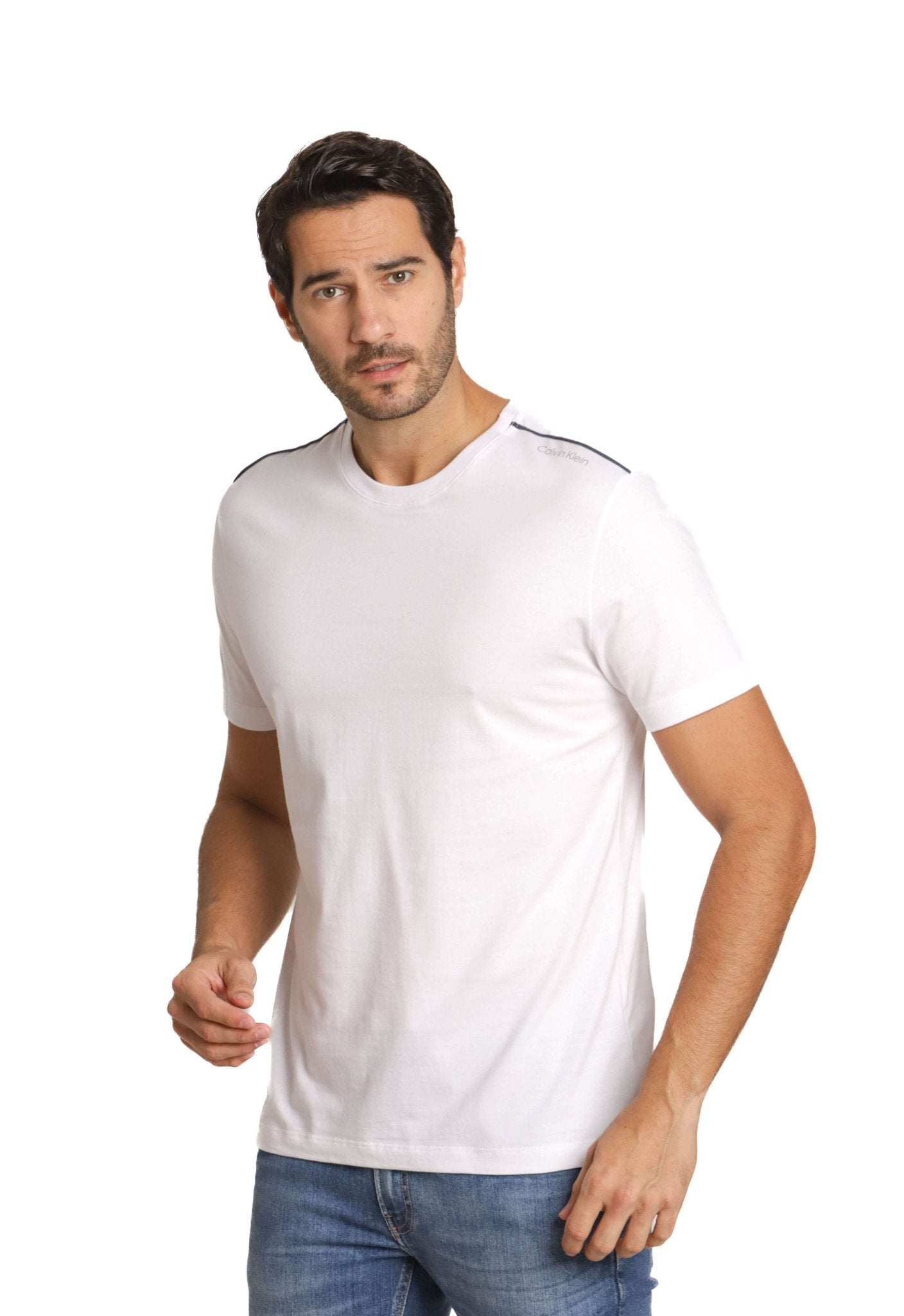 Camiseta Calvin Klein Logo Ombro - Henri Store