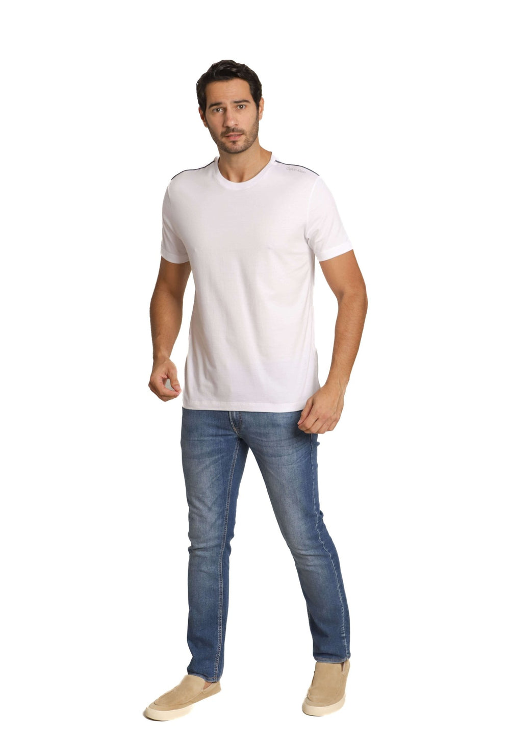 Camiseta Calvin Klein Logo Ombro - Henri Store