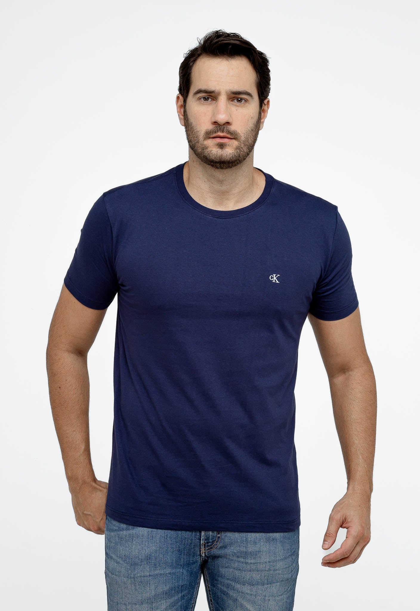 Camiseta Calvin Klein Logo Peito Bordado - Henri Store