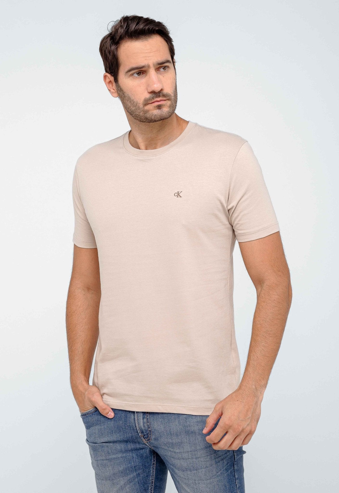 Camiseta Calvin Klein Logo Peito Bordado - Henri Store