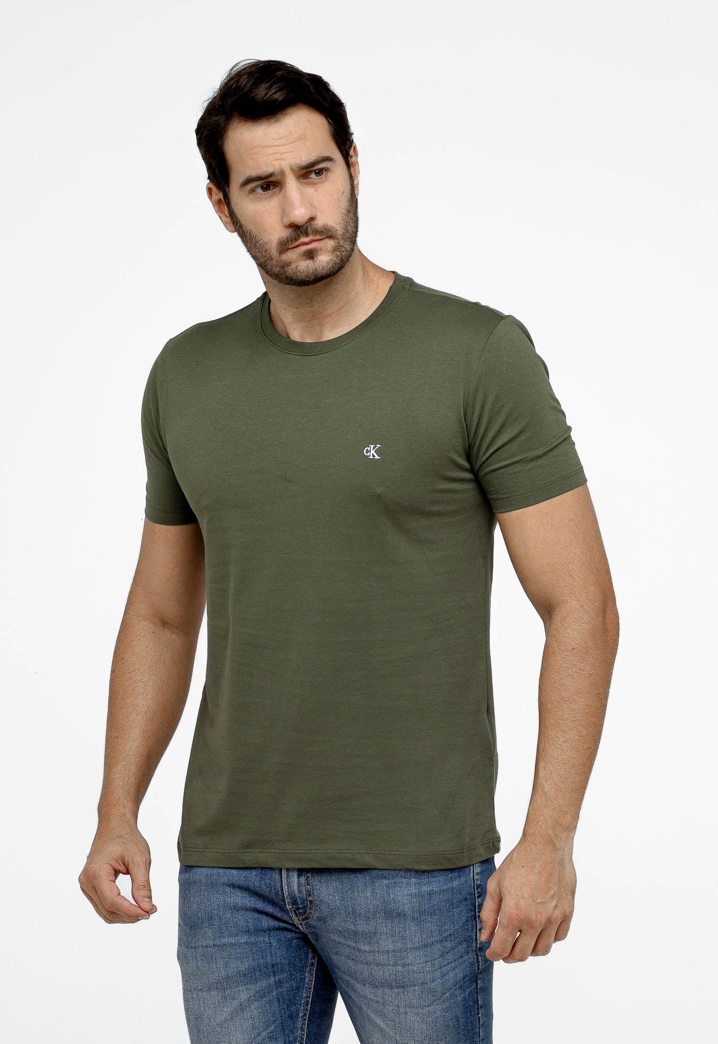 Camiseta Calvin Klein Logo Peito Bordado - Henri Store