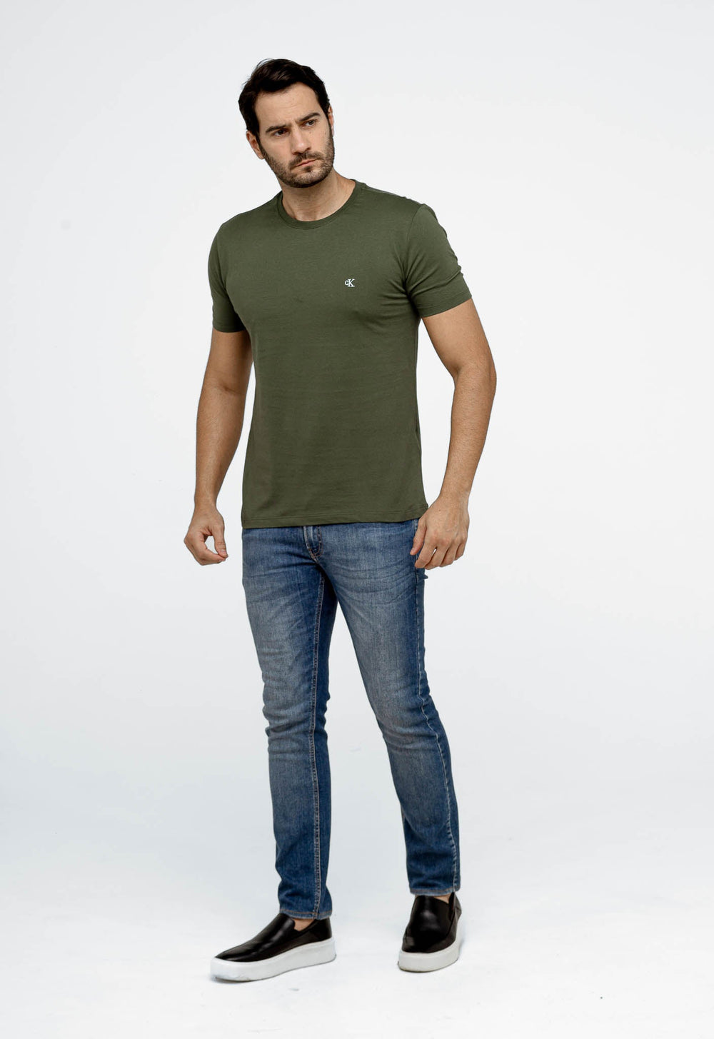 Camiseta Calvin Klein Logo Peito Bordado - Henri Store