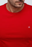 Camiseta Calvin Klein Logo Peito Ck Bordado - Henri Store