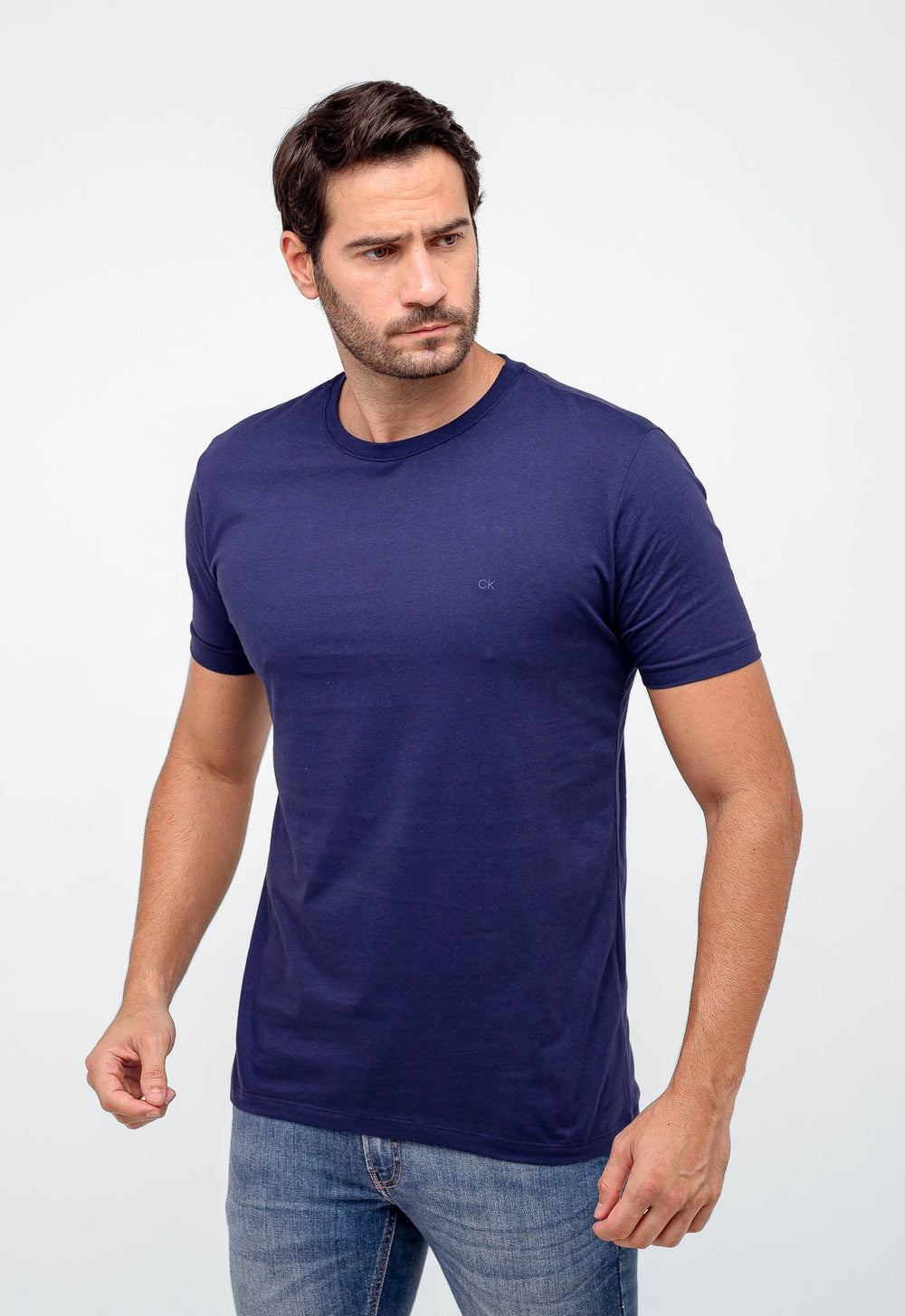 Camiseta Calvin Klein Logo Peito CK Bordado - Henri Store
