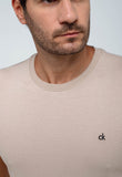 Camiseta Calvin Klein Logo Peito Ck Bordado - Henri Store