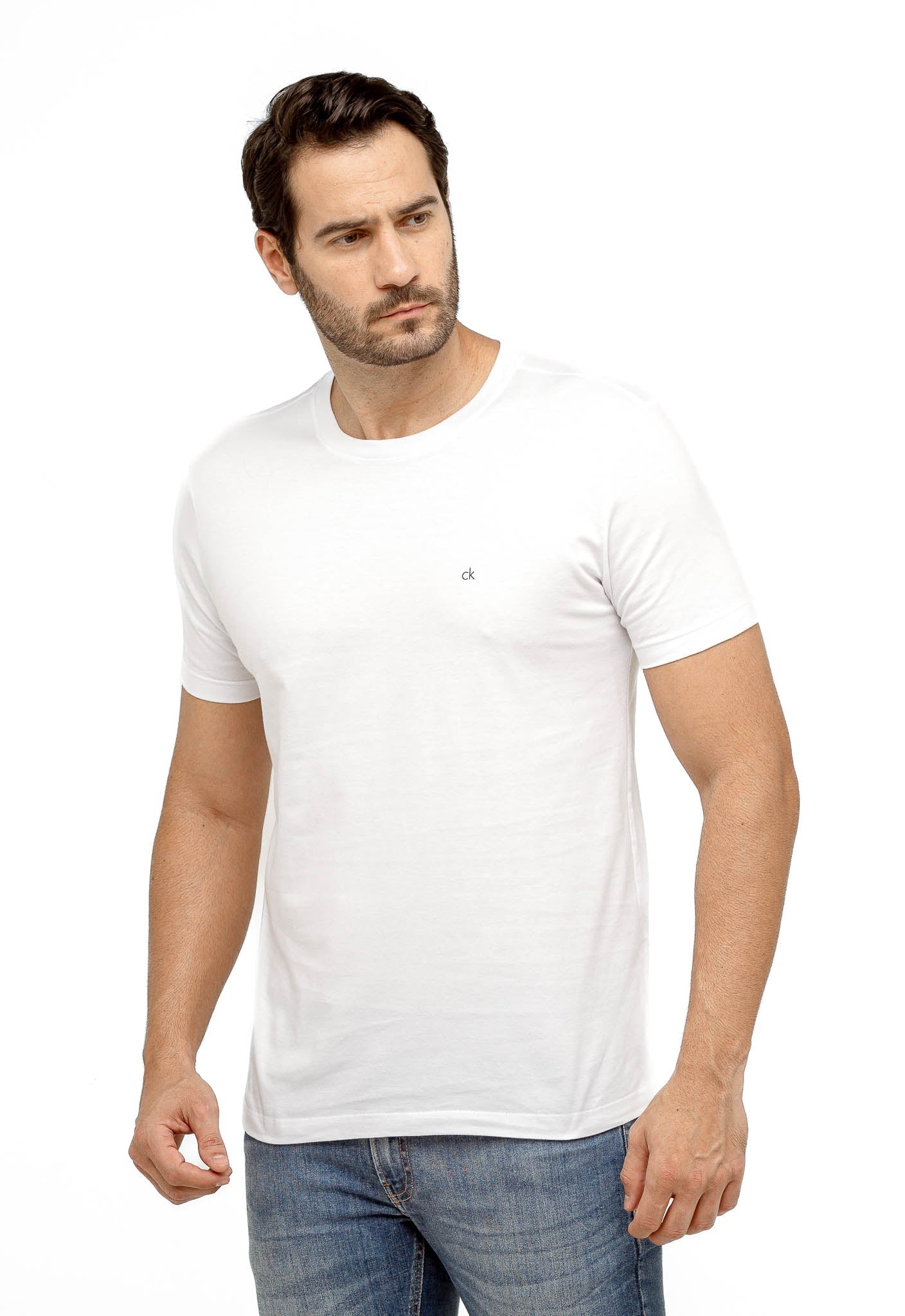 Camiseta Calvin Klein Logo Peito Ck - Henri Store