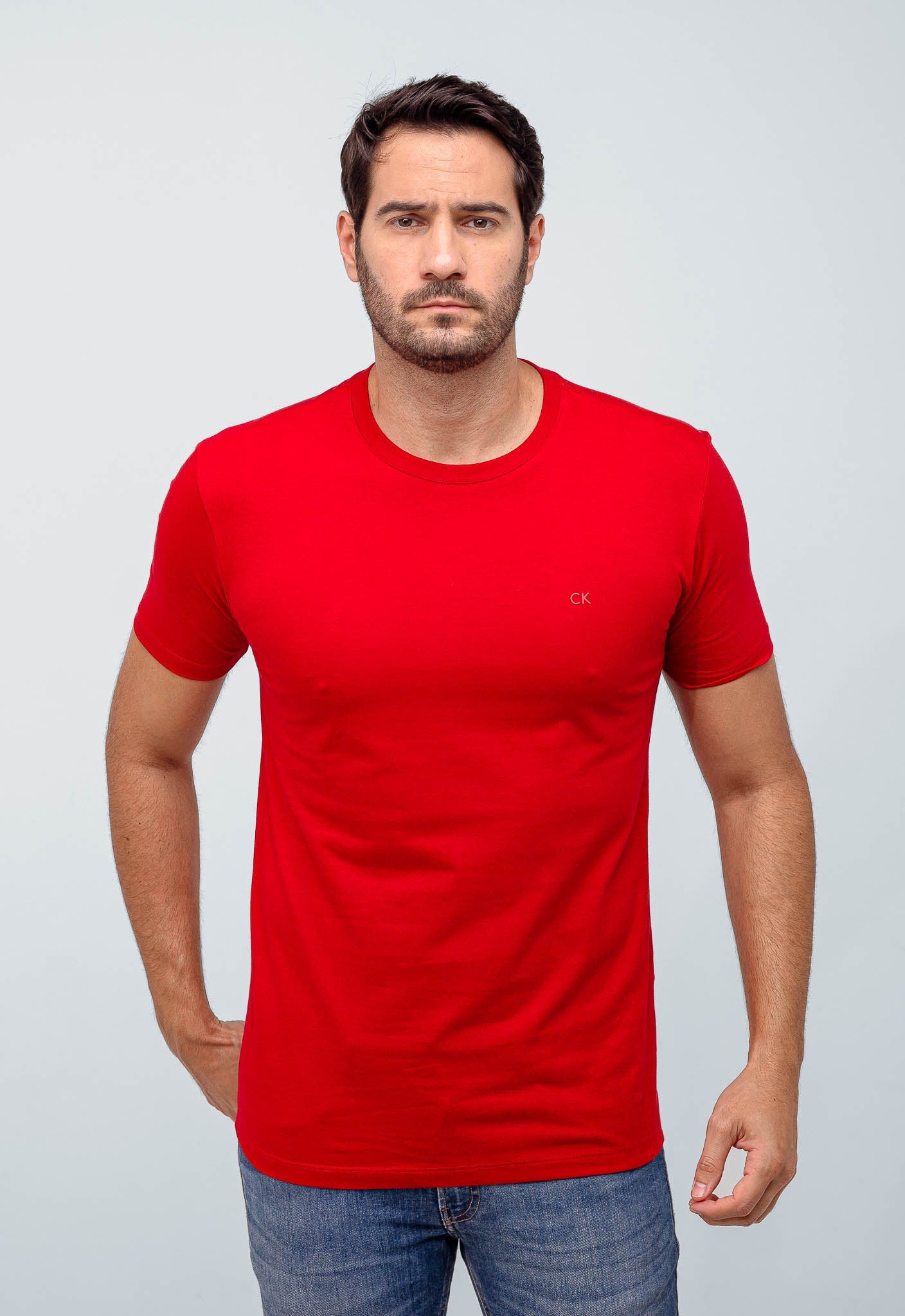 Camiseta Calvin Klein Logo Peito CK - Henri Store