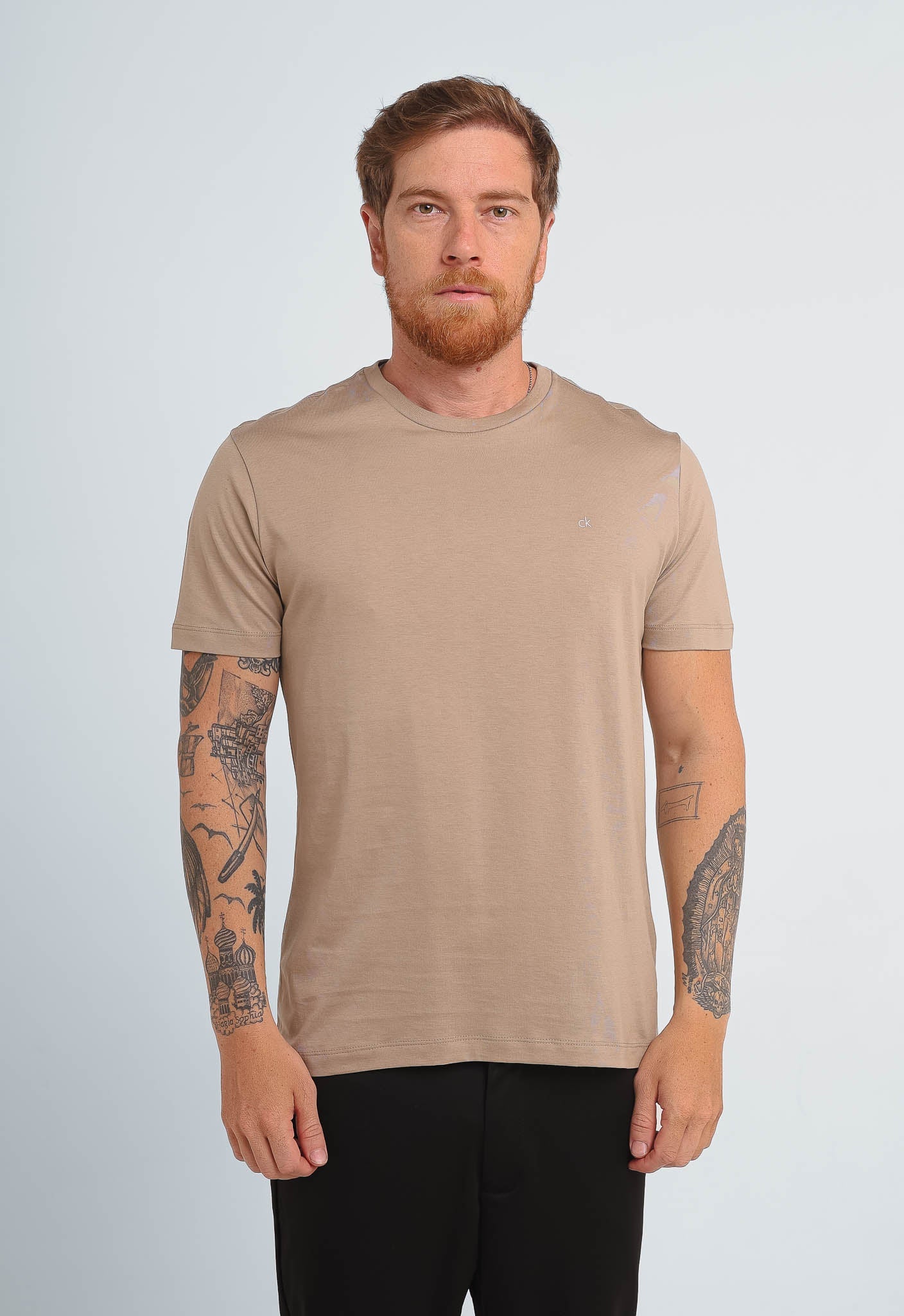 Camiseta Calvin Klein Logo Peito Ck - Henri Store