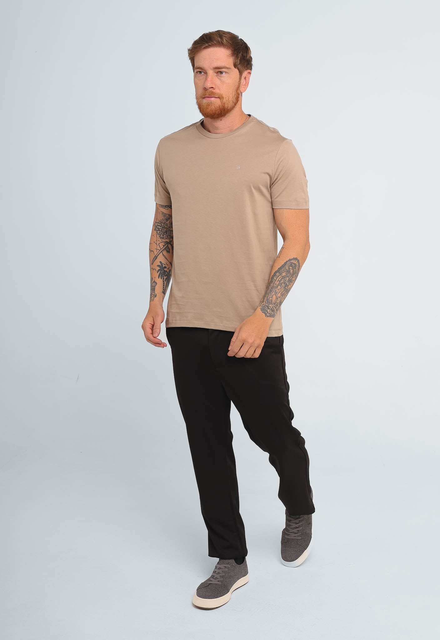Camiseta Calvin Klein Logo Peito Ck - Henri Store
