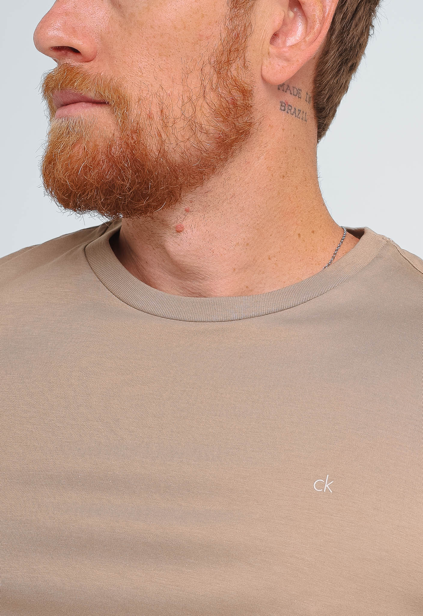 Camiseta Calvin Klein Logo Peito Ck - Henri Store